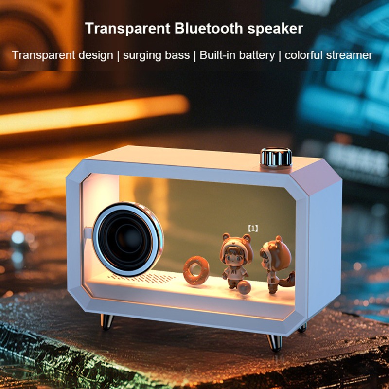 Audio Music Spotify - Altoparlante Bluetooth trasparente fai-da-te RGB Illuminazione
