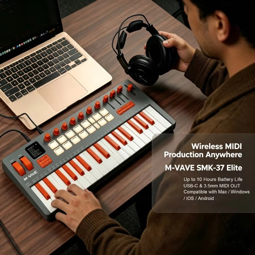 M-VAVE SMK-37 Elite: tastiera  - Midi Controller Pad recensione e prezzo