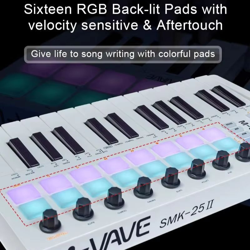 Controller MIDI M-Vave Smk-25  - Midi Controller Pad recensione e prezzo